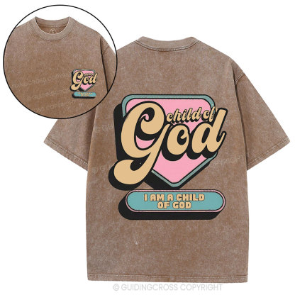 Child Of God Christian Washed T-Shirt