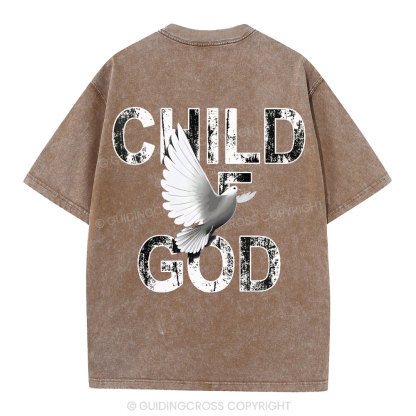 Child Of God Christian Washed T-Shirt