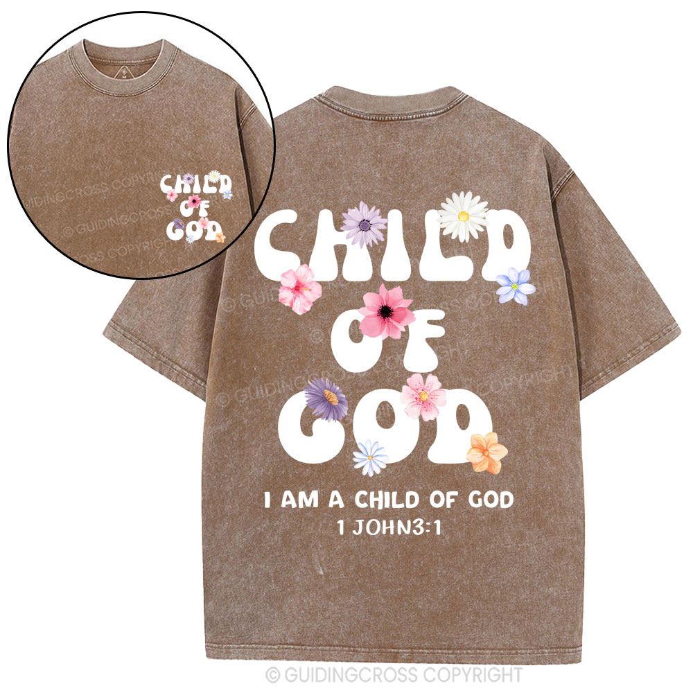 Child Of God Christian Washed T-Shirt