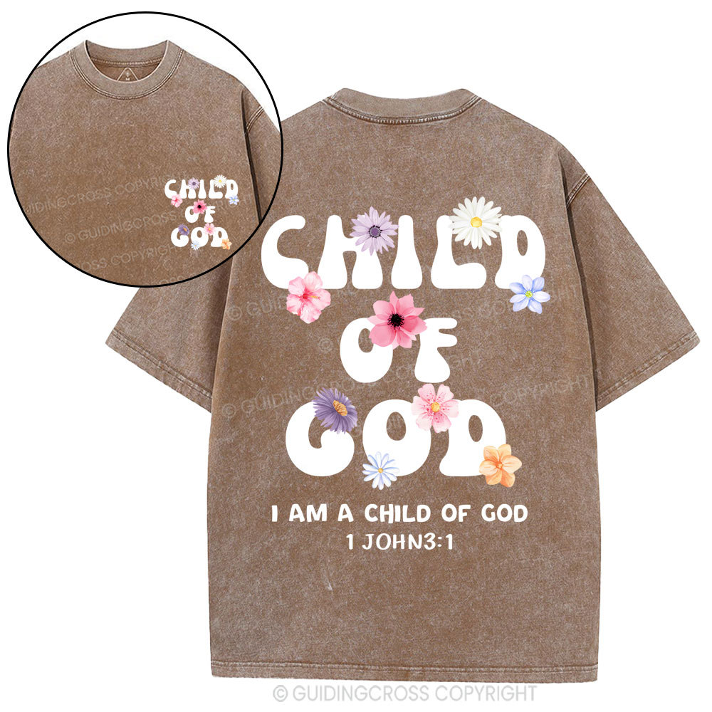 Child Of God Christian Washed T-Shirt