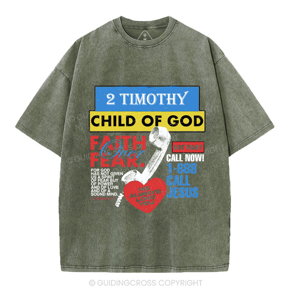 Child Of God Christian Washed T-Shirt