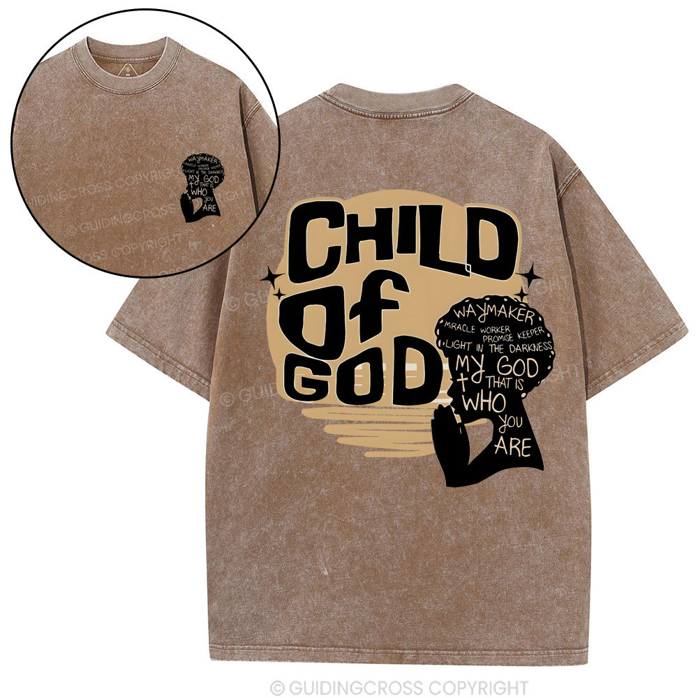 Child Of God Christian Washed T-Shirt