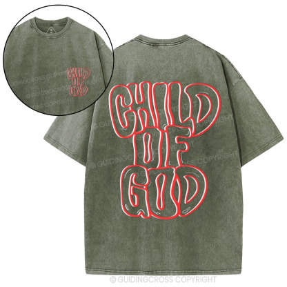 Child Of God Christian Washed T-Shirt