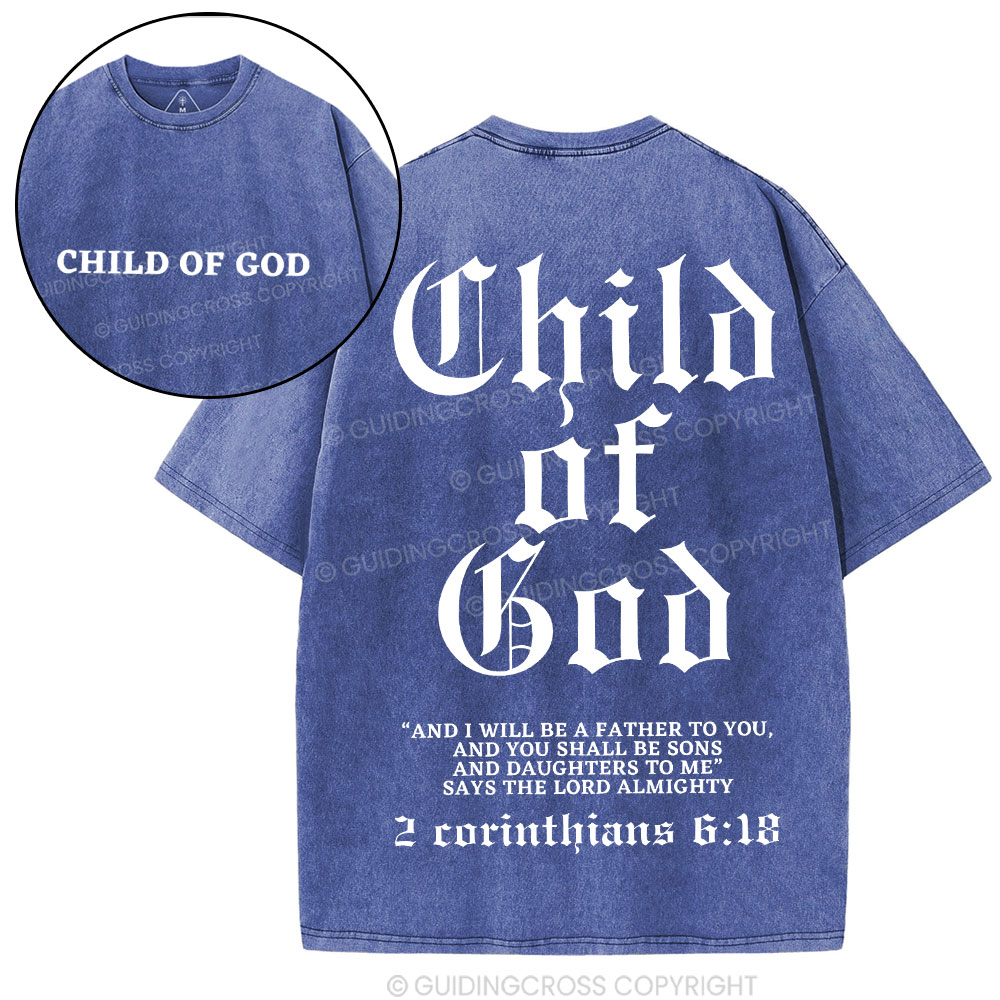 Child Of God Christian Washed T-Shirt