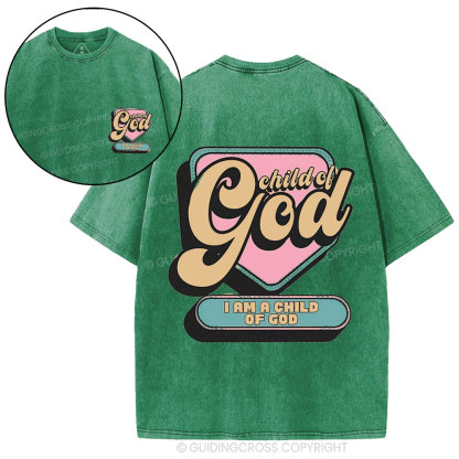 Child Of God Christian Washed T-Shirt