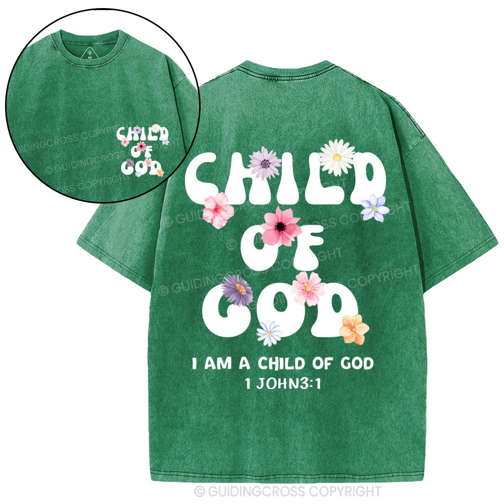 Child Of God Christian Washed T-Shirt