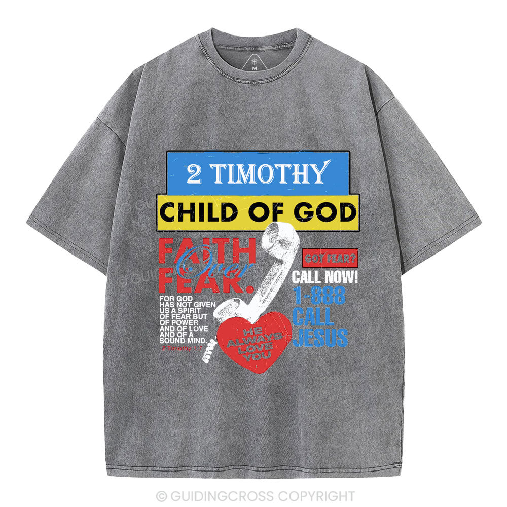Child Of God Christian Washed T-Shirt