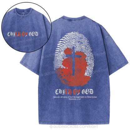 Child Of God Christian Washed T-Shirt