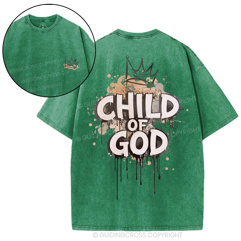 Child Of God Christian Washed T-Shirt