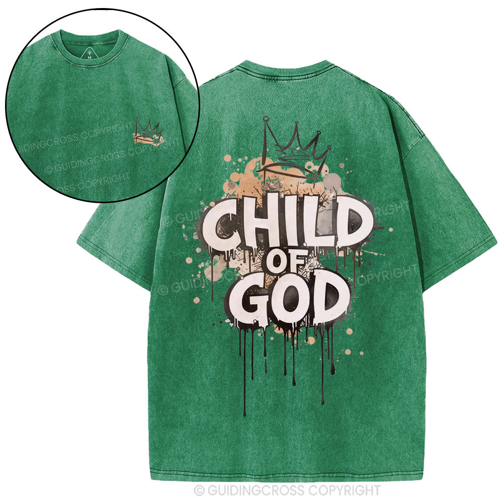 Child Of God Christian Washed T-Shirt