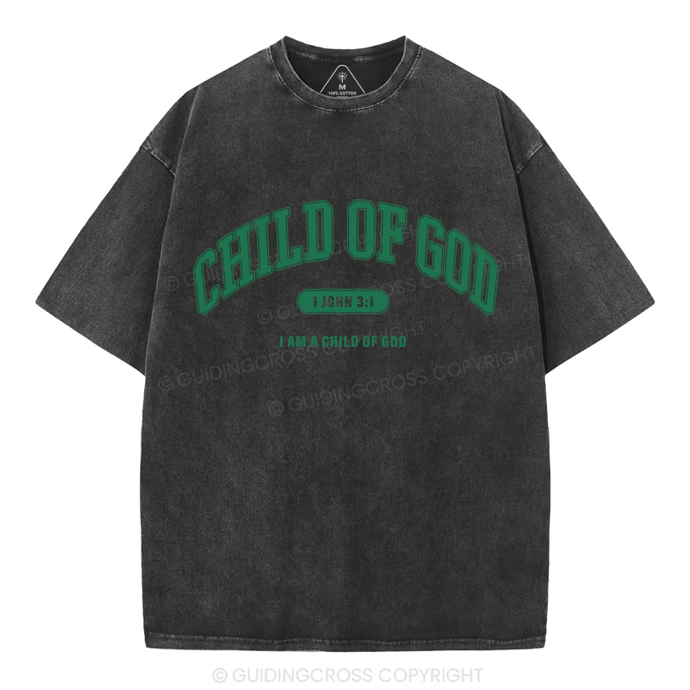 Child Of God Christian Washed T-Shirt
