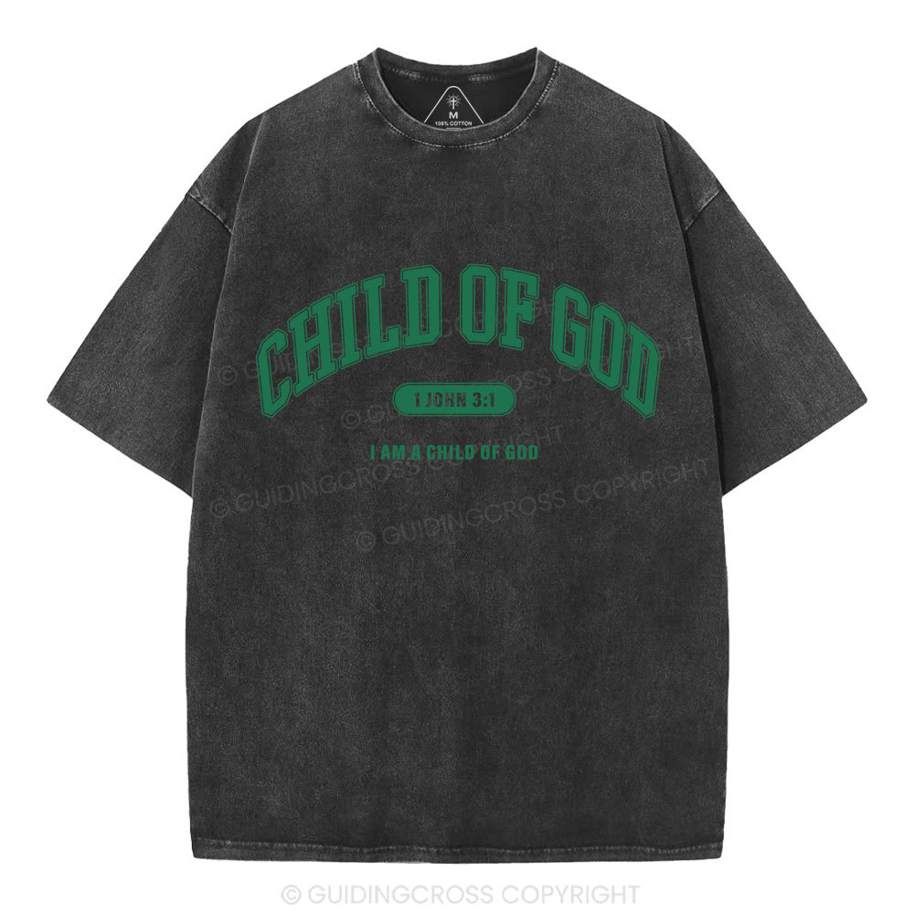 Child Of God Christian Washed T-Shirt