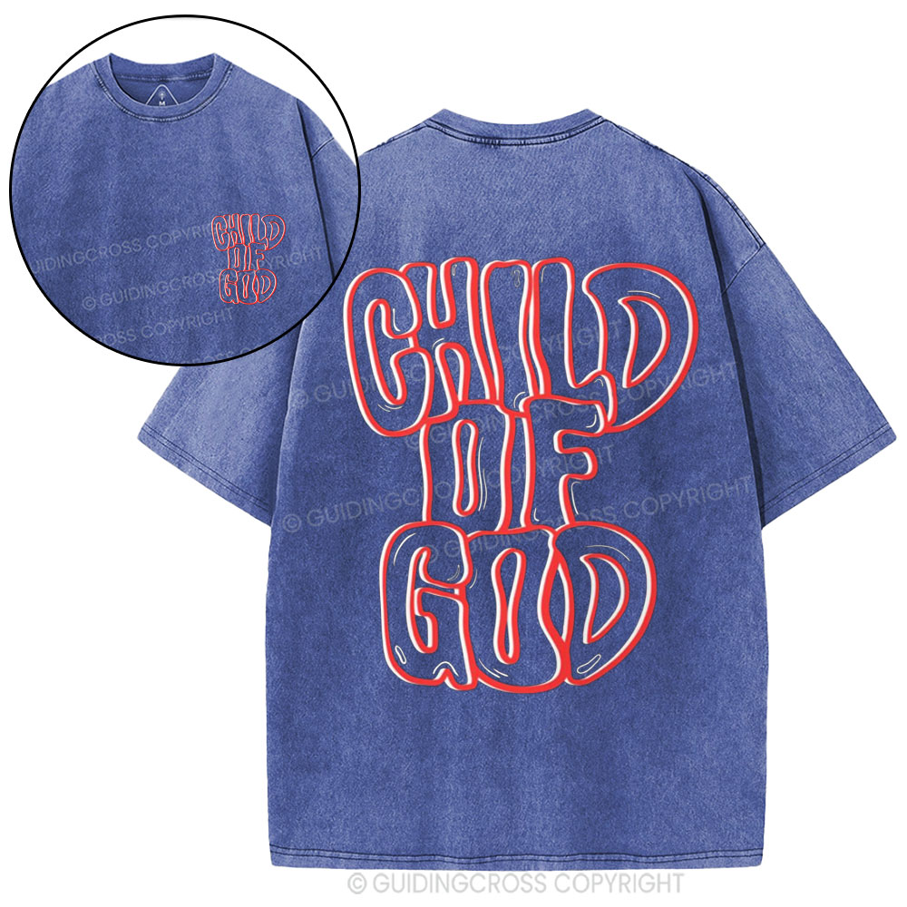 Child Of God Christian Washed T-Shirt