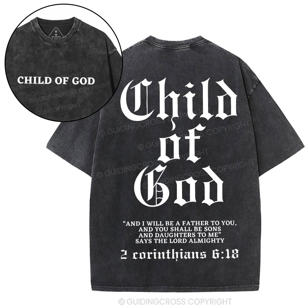 Double-sided sample washed T-Shirt Sale - GuidingCross