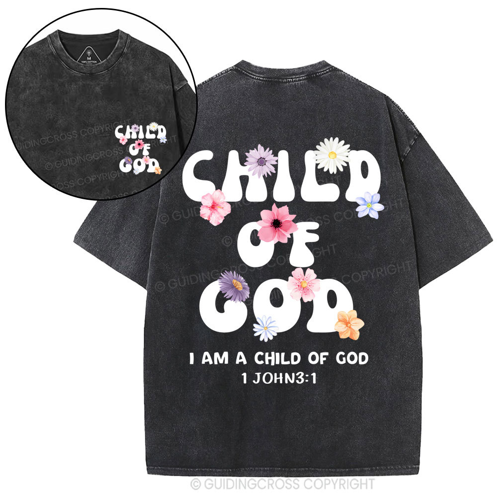Child Of God Christian Washed T-Shirt