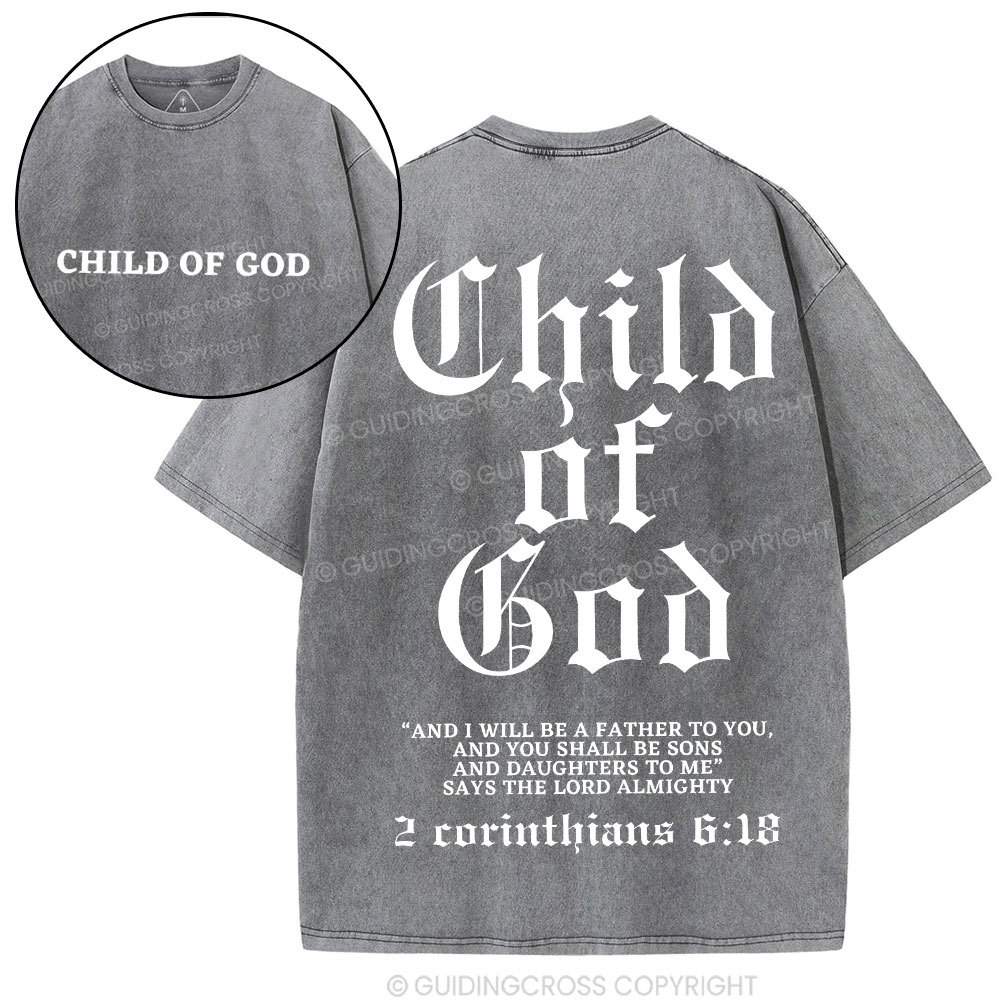 Child Of God Christian Washed T-Shirt