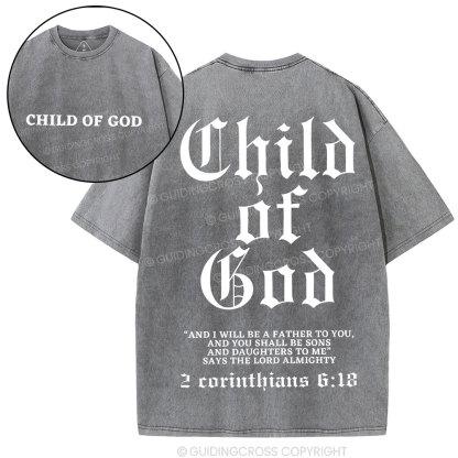 Child Of God Christian Washed T-Shirt