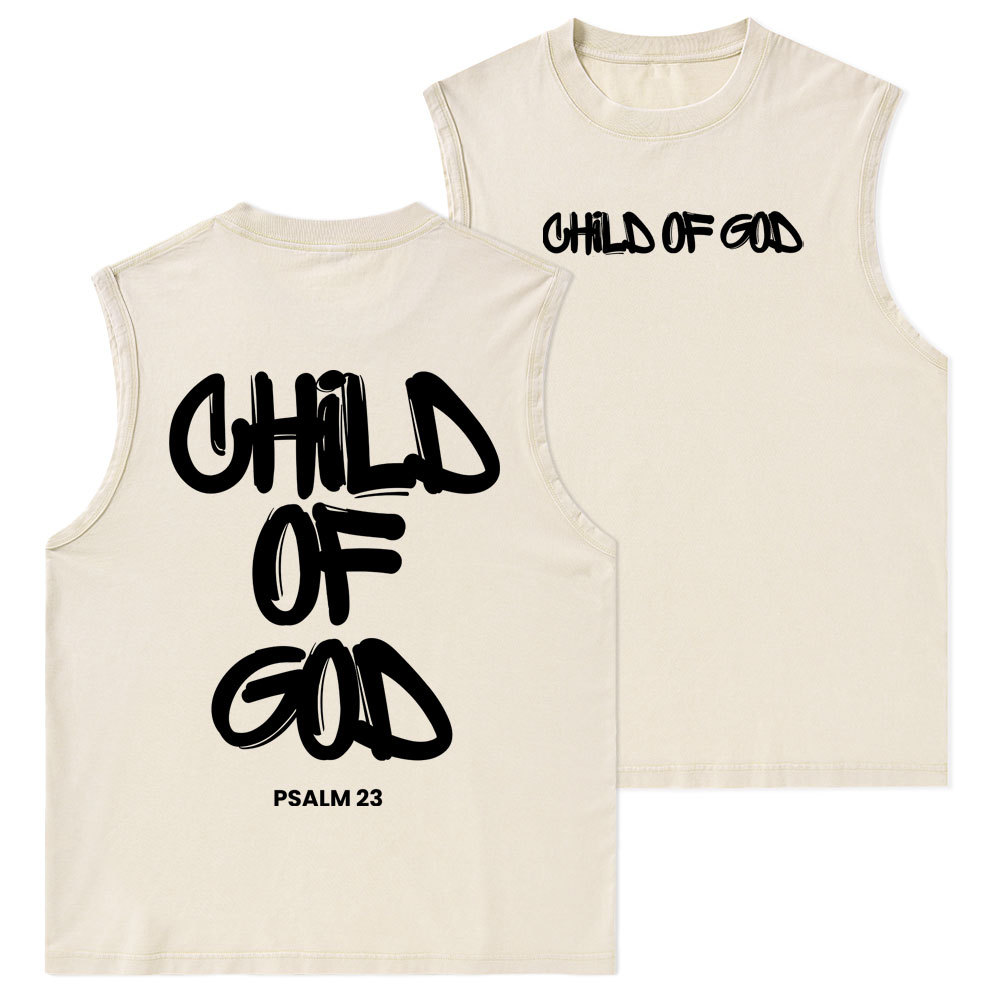 Child Of God Christian Washed Tank Top