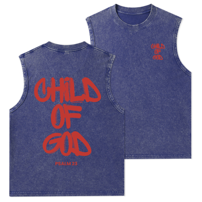 Child Of God Christian Washed Tank Top