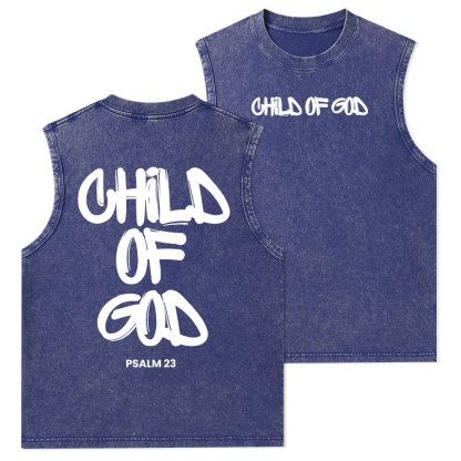 Child Of God Christian Washed Tank Top