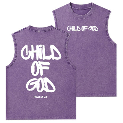 Child Of God Christian Washed Tank Top