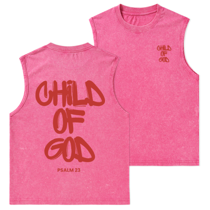 Child Of God Christian Washed Tank Top