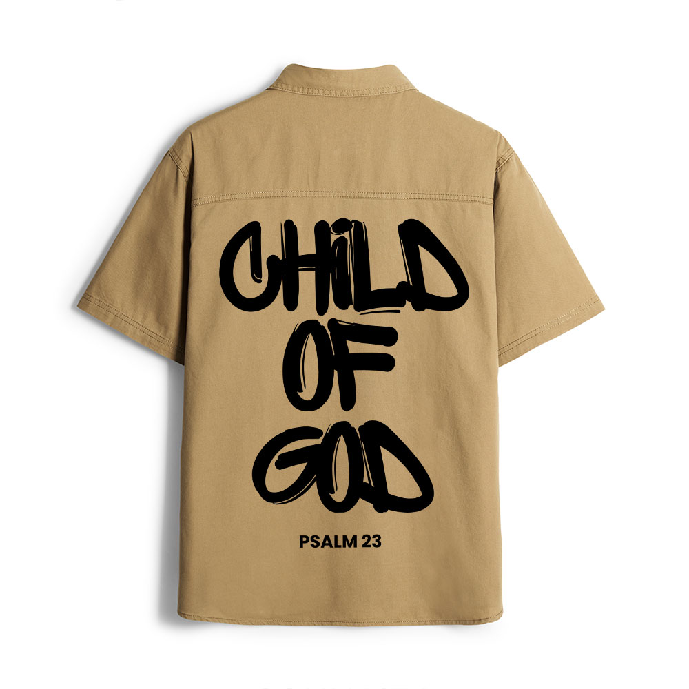Child Of God Christian Work Shirt