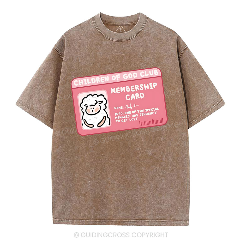 Child Of God Club Christian Washed T-Shirt