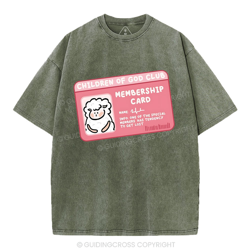 Child Of God Club Christian Washed T-Shirt