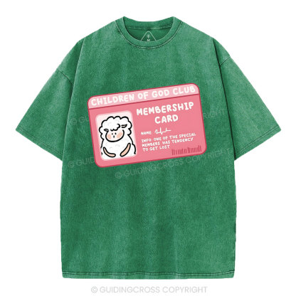 Child Of God Club Christian Washed T-Shirt