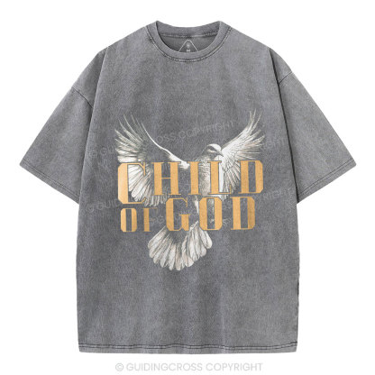 Child Of God Dove Christian Washed T-Shirt