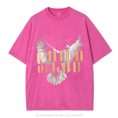 Child Of God Dove Christian Washed T-Shirt