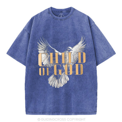 Child Of God Dove Christian Washed T-Shirt