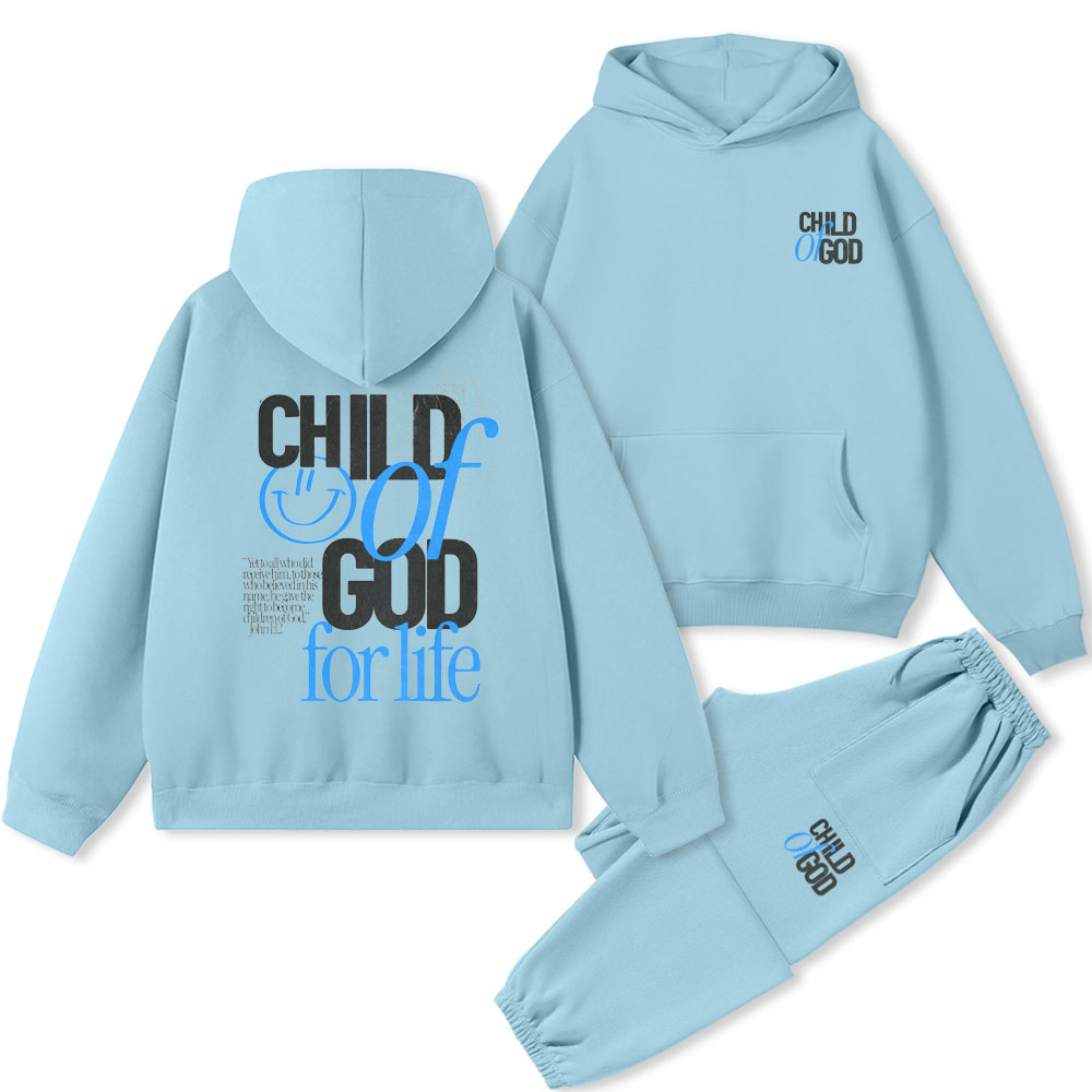Child Of God For Life Christian Fleece Hoodie Set
