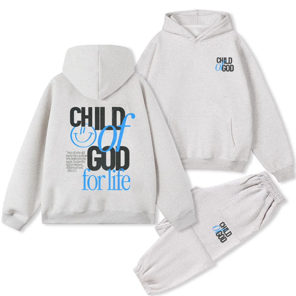 Child Of God For Life Christian Fleece Hoodie Set