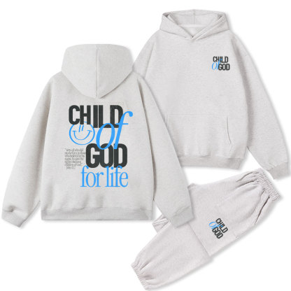 Child Of God For Life Christian Fleece Hoodie Set