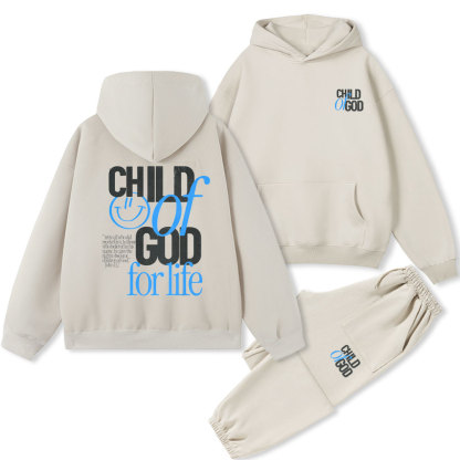 Child Of God For Life Christian Fleece Hoodie Set