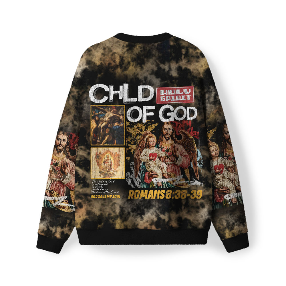 Child Of God Furry Christian Lightweight Sweater