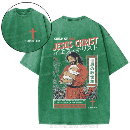 Child Of God Jesus Christ Christian Washed T-Shirt