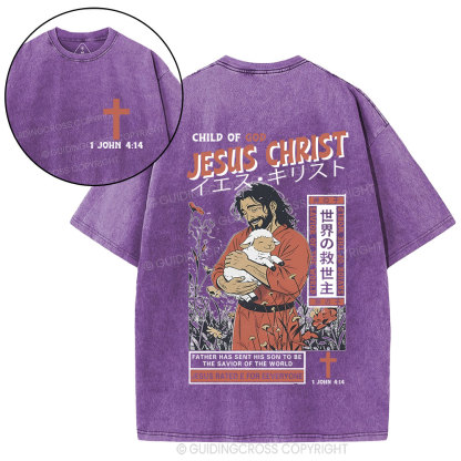 Child Of God Jesus Christ Christian Washed T-Shirt