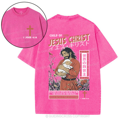 Child Of God Jesus Christ Christian Washed T-Shirt