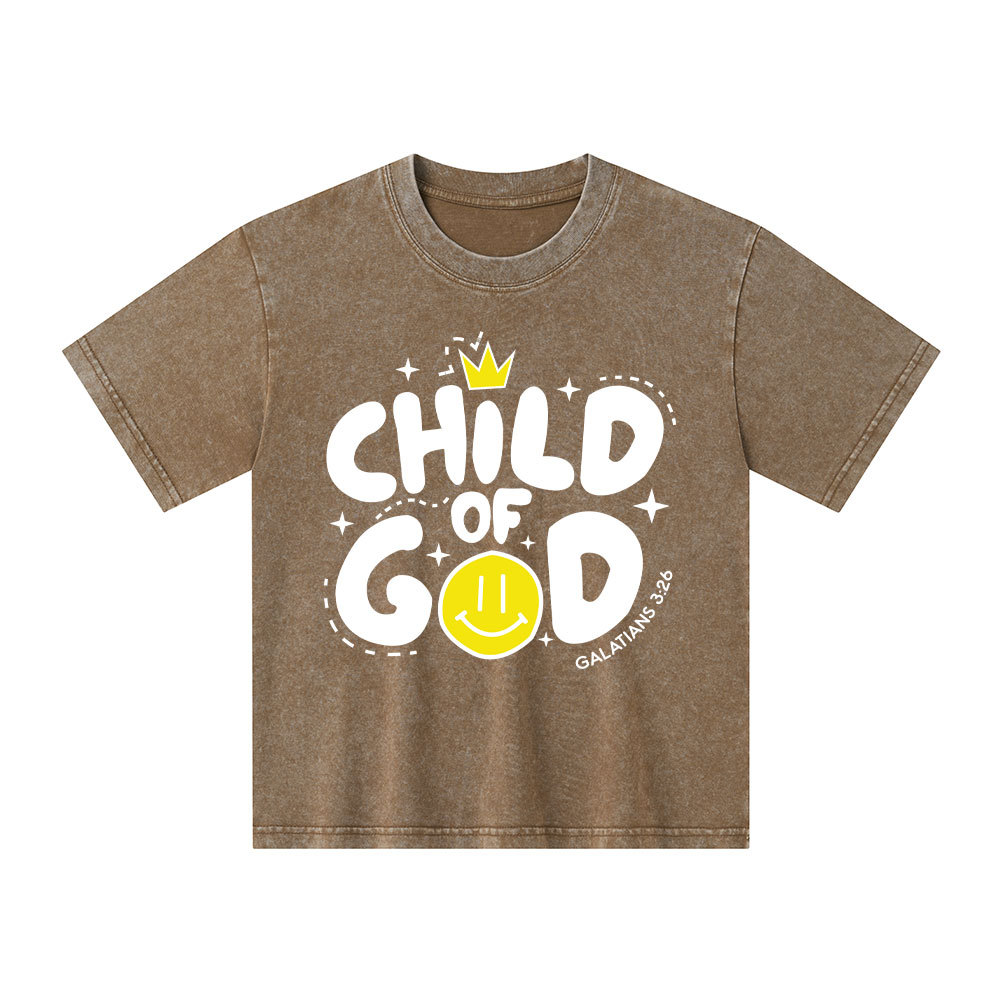Child Of God Kid Washed T-Shirt