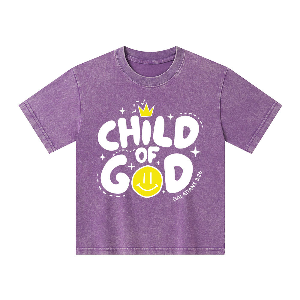 Child Of God Kid Washed T-Shirt