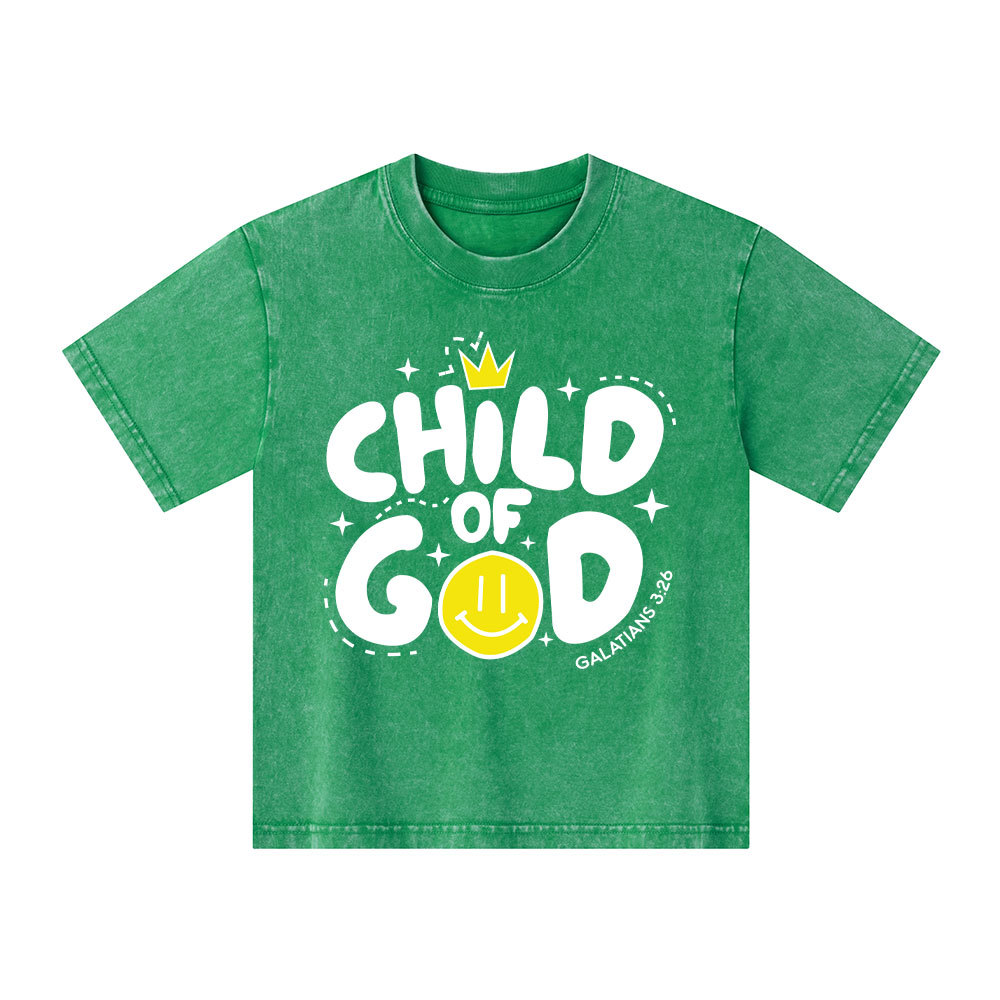 Child Of God Kid Washed T-Shirt