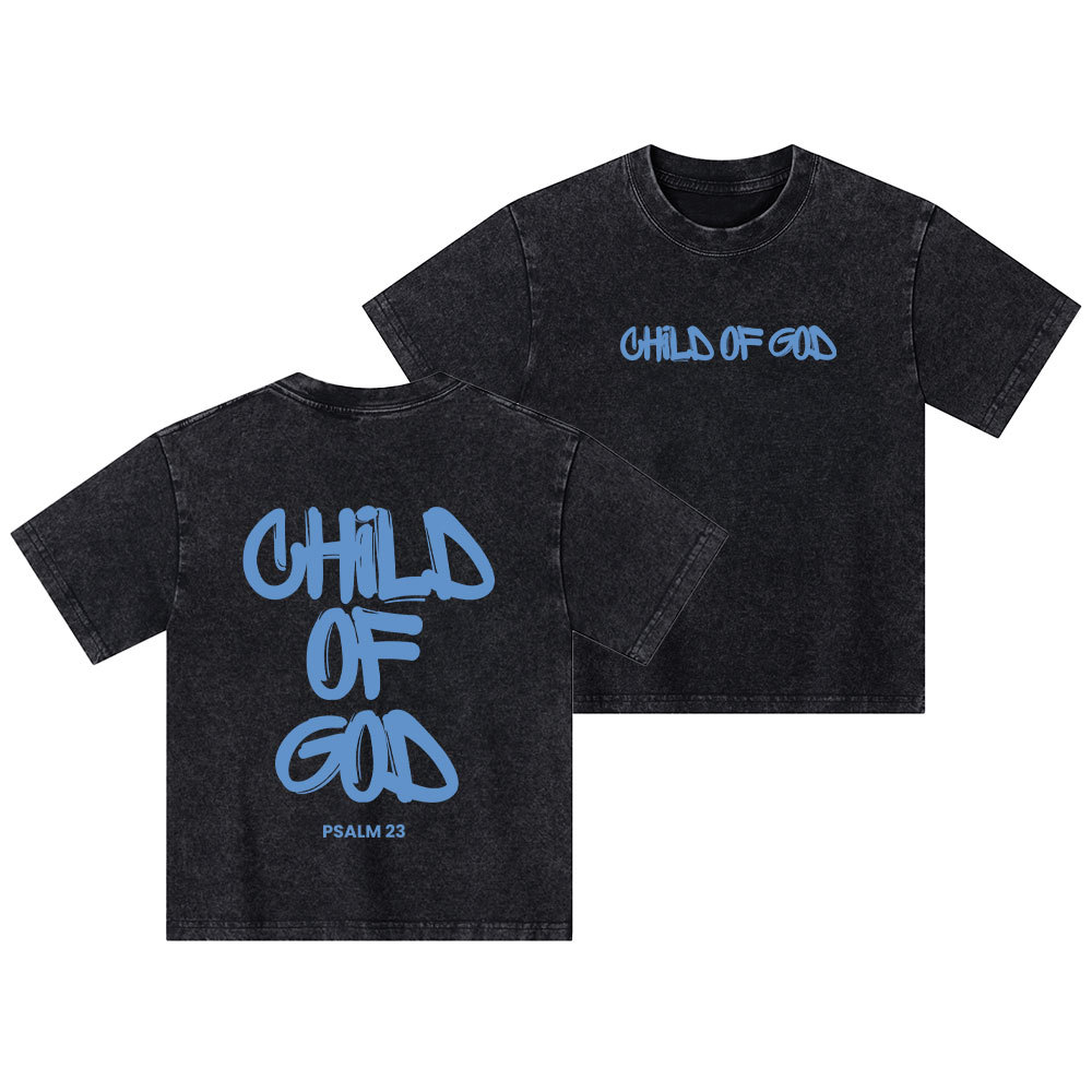 Child Of God Kid Washed T-Shirt