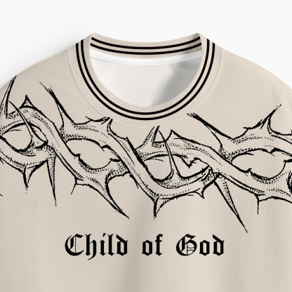 Child Of God Oversized All-Over Print Christian T-Shirt