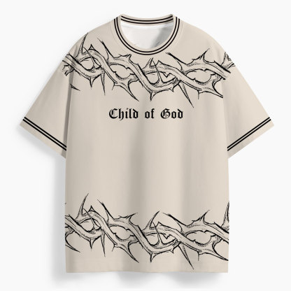 Child Of God Oversized All-Over Print Christian T-Shirt