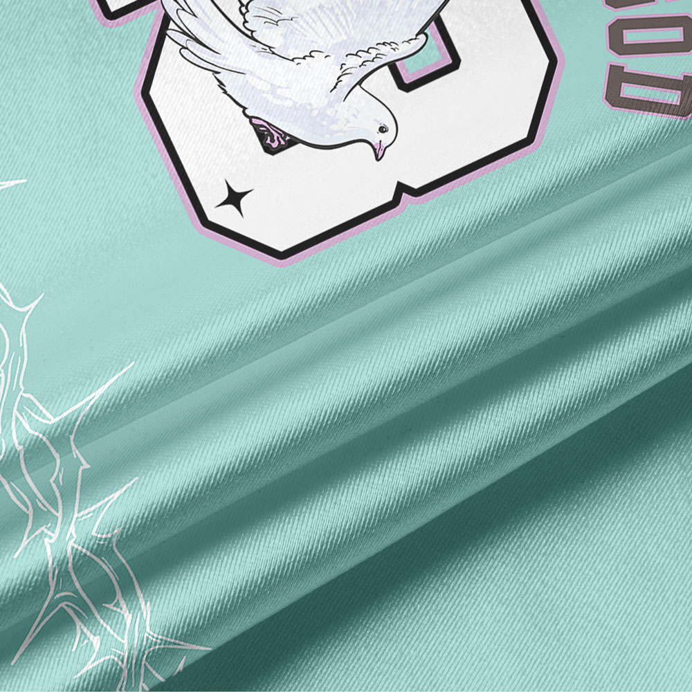 Child Of God Oversized Shiny V-Neck Christian Jersey & Shorts