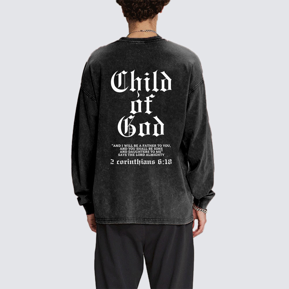 Child Of God Washed Long Sleeve T-Shirt