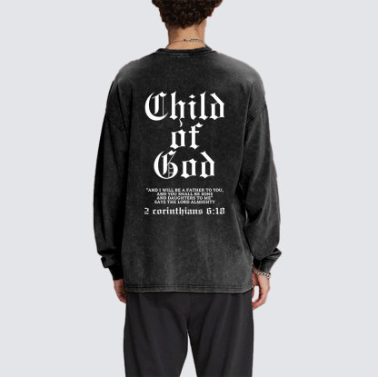 Child Of God Washed Long Sleeve T-Shirt